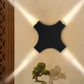 Aluminum Crosshair Star Patio Outdoor Light