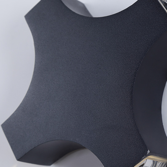 Aluminum Crosshair Star Patio Outdoor Light