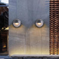 Aluminum Glass Frosted Round Outdoor Light