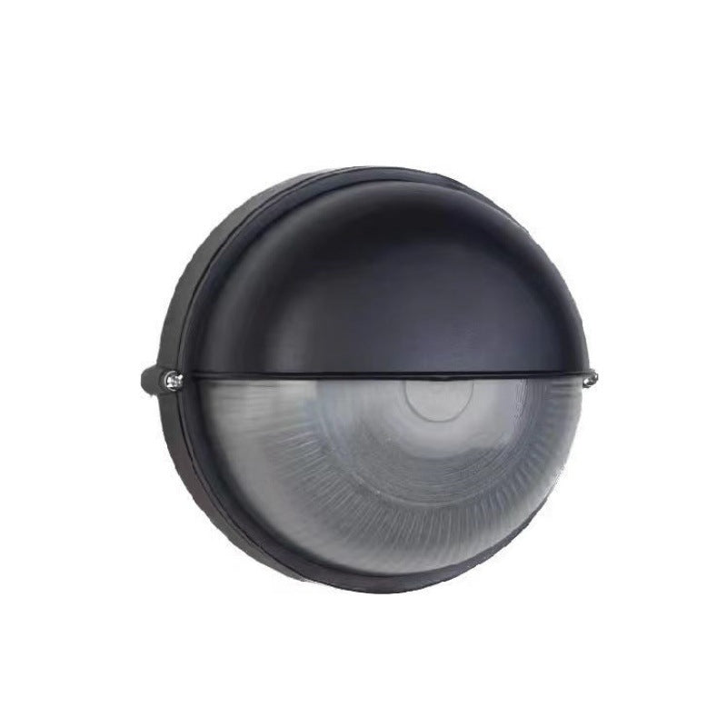 Aluminum Glass Frosted Round Outdoor Light