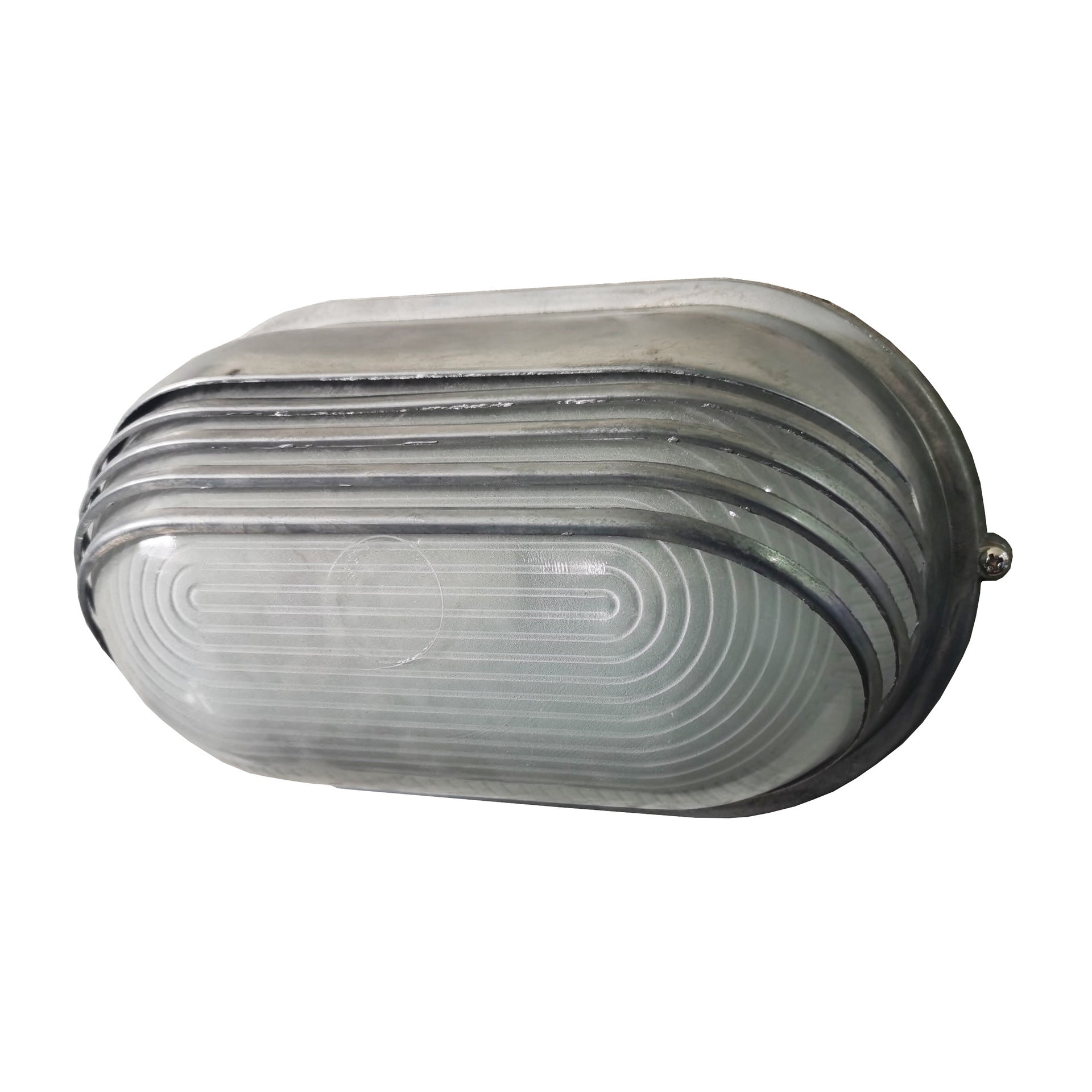Aluminum Glass Frosted Oval Outdoor Light