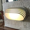 Aluminum Glass Frosted Oval Outdoor Light