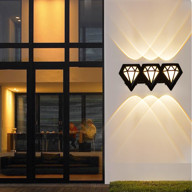 Aluminum Acrylic Diamond Patio Outdoor Light