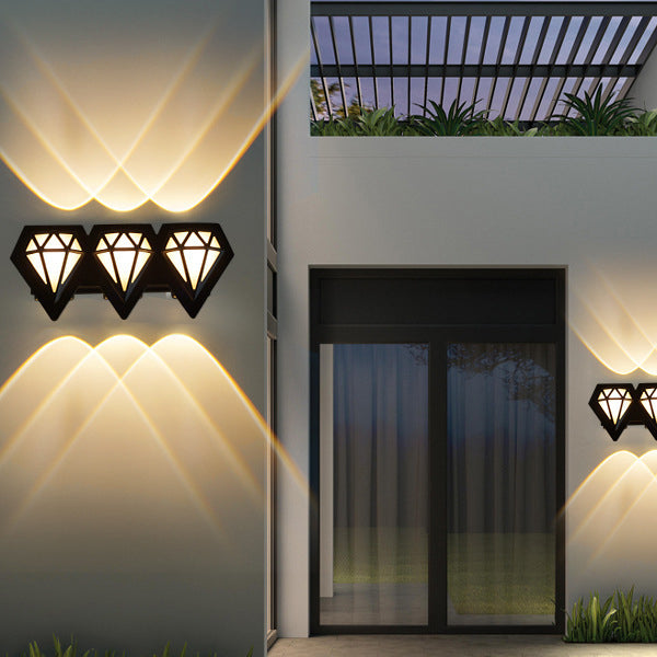 Aluminum Acrylic Diamond Patio Outdoor Light