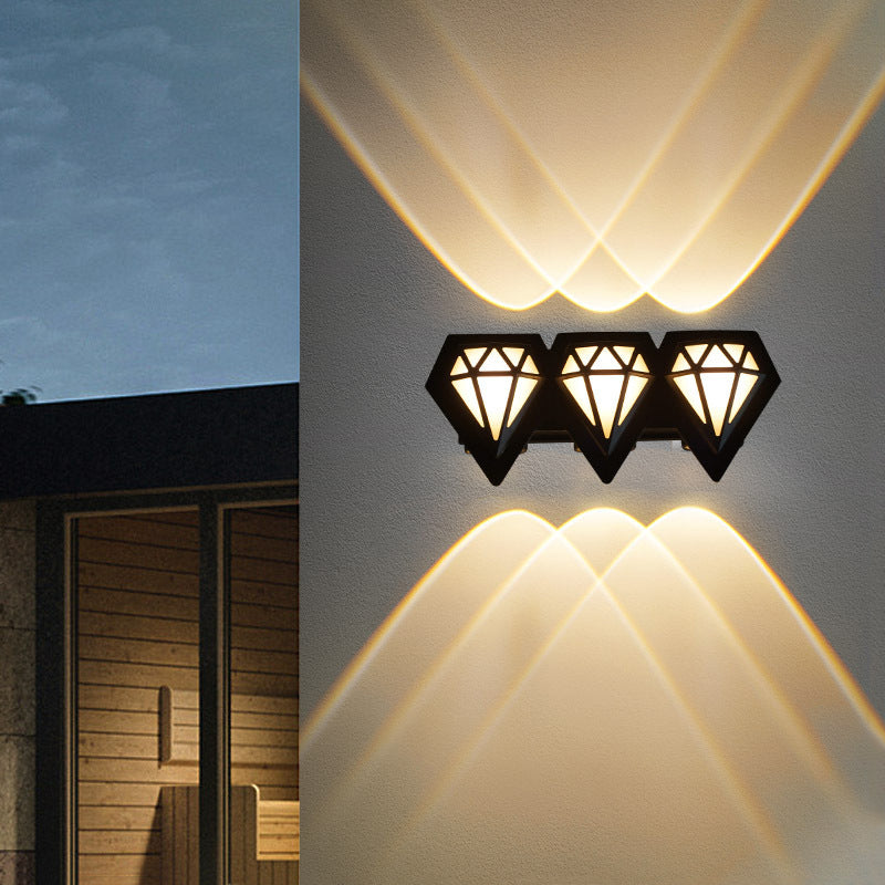 Aluminum Acrylic Diamond Patio Outdoor Light