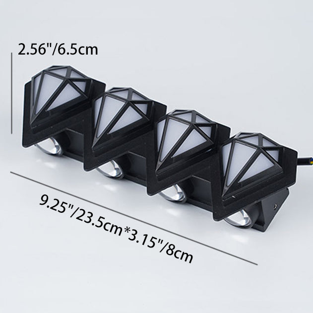 Aluminum Acrylic Diamond Patio Outdoor Light