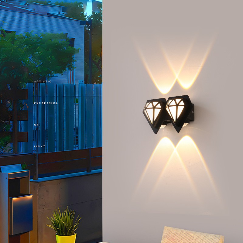 Aluminum Acrylic Diamond Patio Outdoor Light
