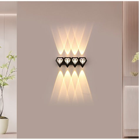 Aluminum Acrylic Diamond Patio Outdoor Light