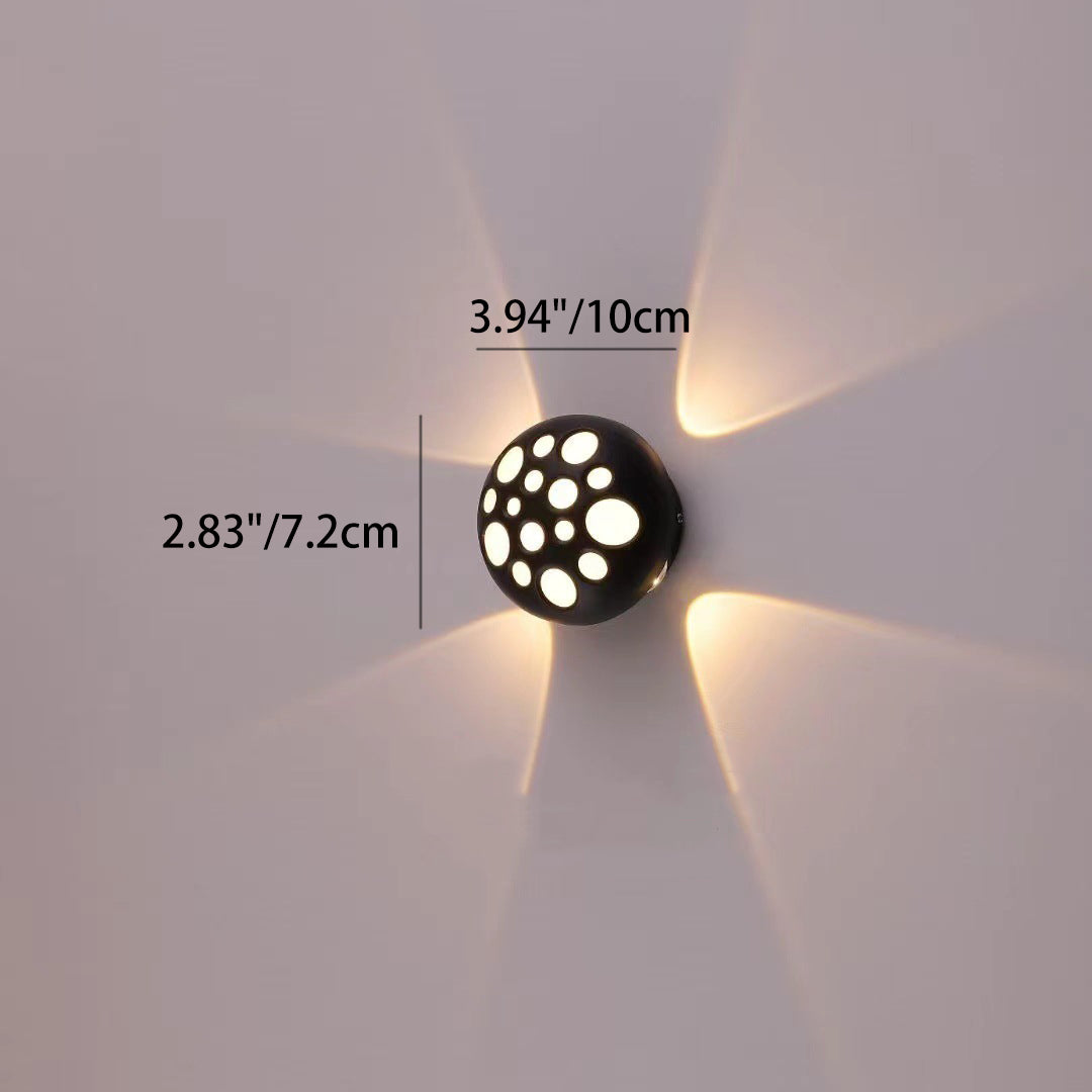 Aluminum Round Bubble Patio Outdoor Light