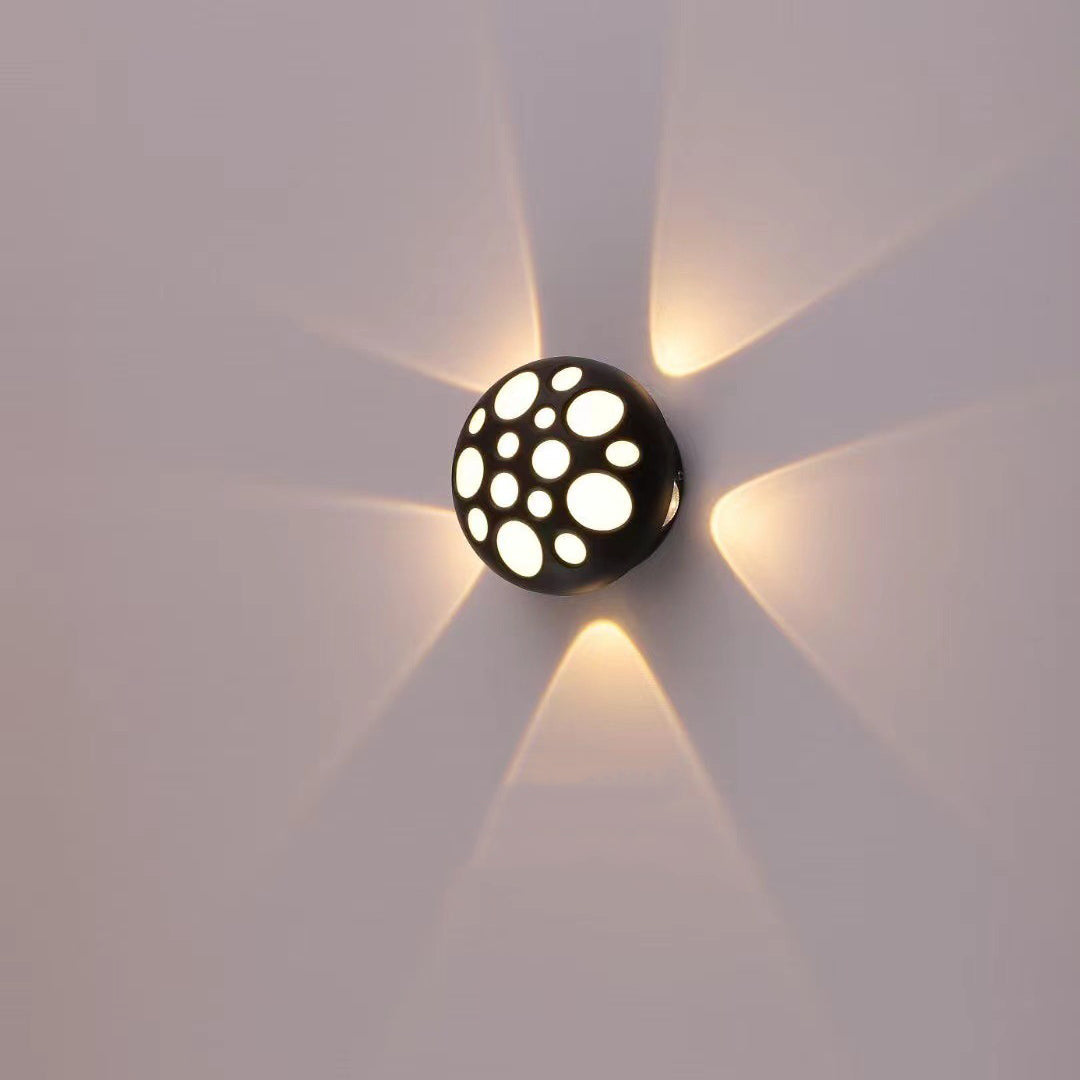 Aluminum Round Bubble Patio Outdoor Light