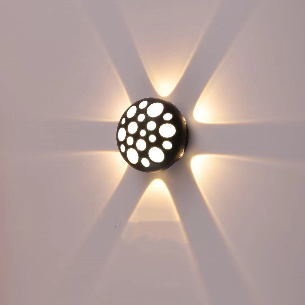 Aluminum Round Bubble Patio Outdoor Light