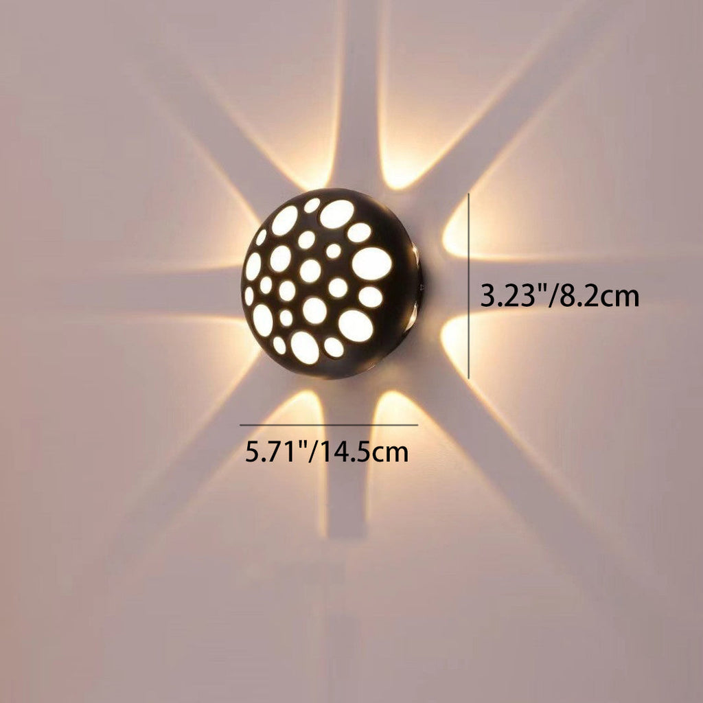Aluminum Round Bubble Patio Outdoor Light