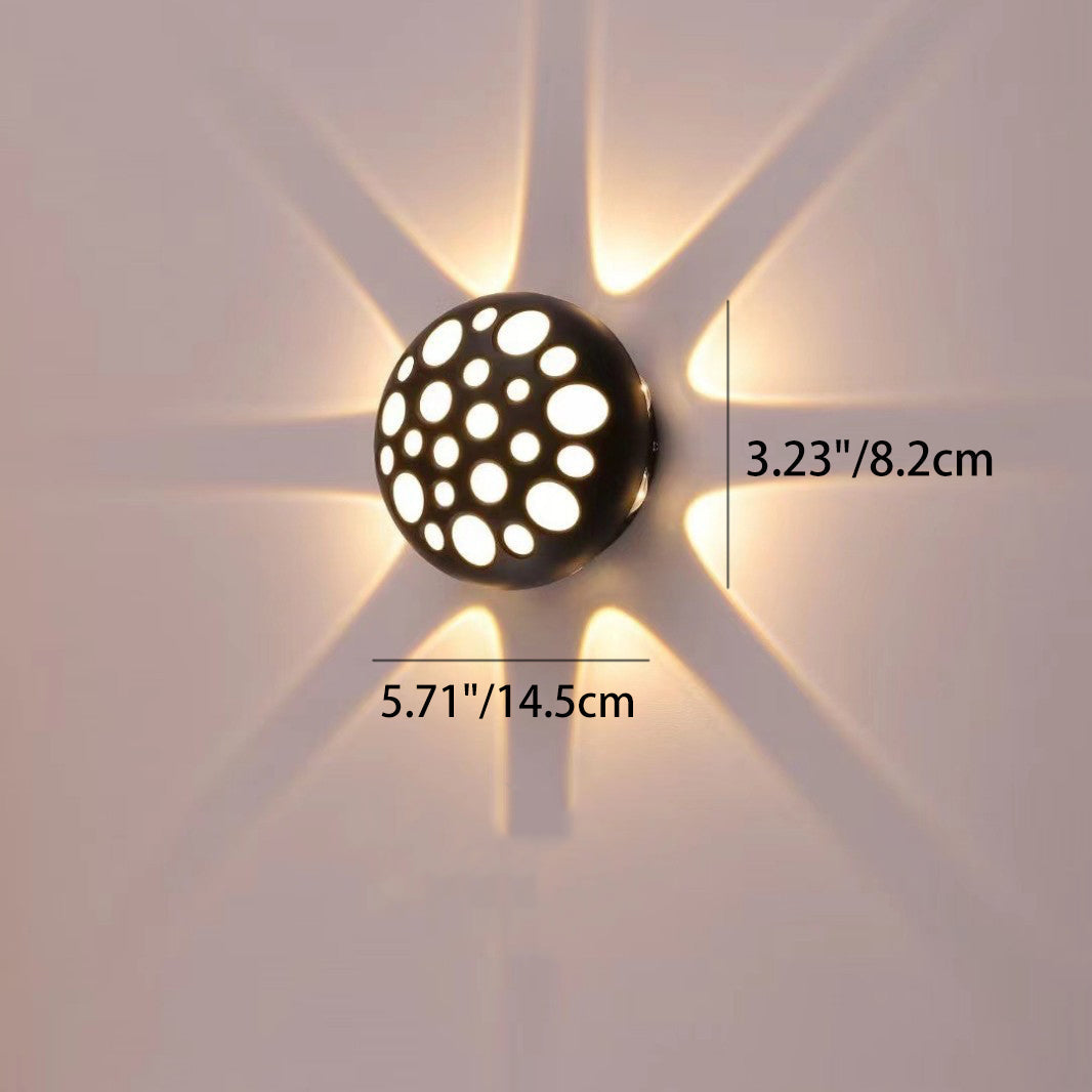 Aluminum Round Bubble Patio Outdoor Light