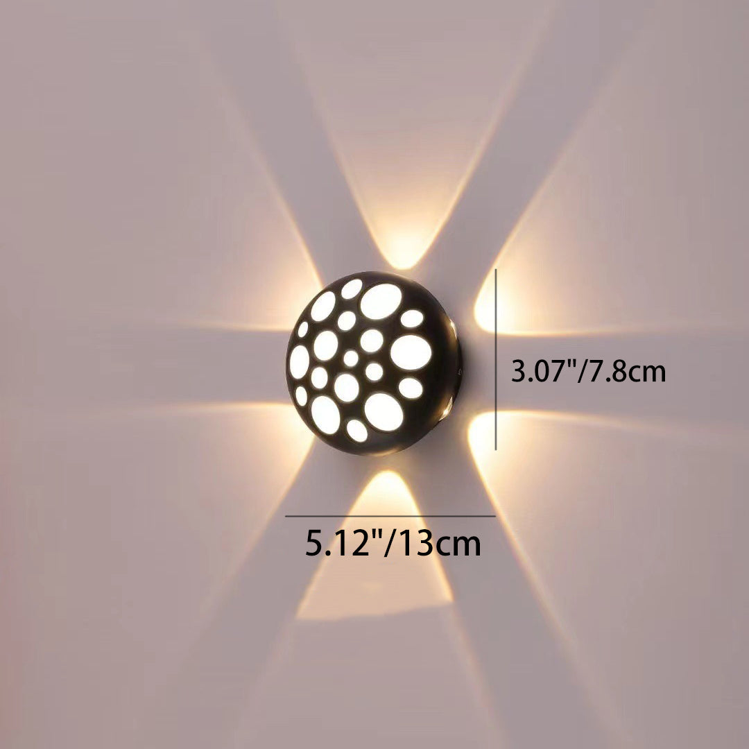Aluminum Round Bubble Patio Outdoor Light