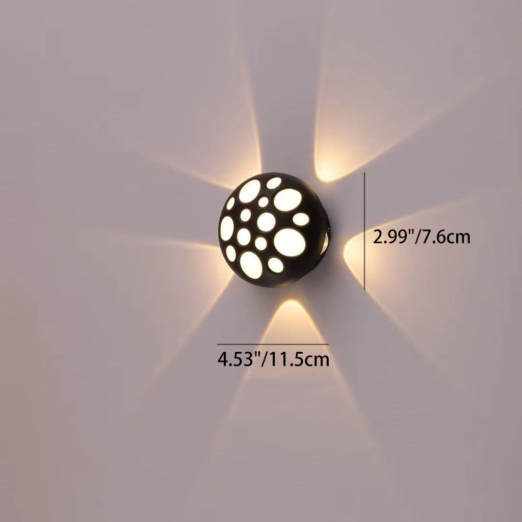 Aluminum Round Bubble Patio Outdoor Light
