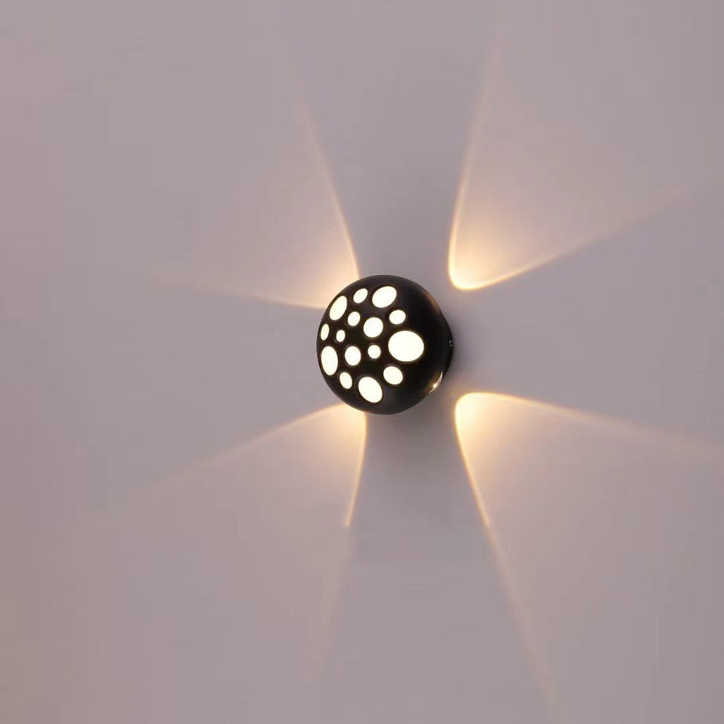Aluminum Round Bubble Patio Outdoor Light
