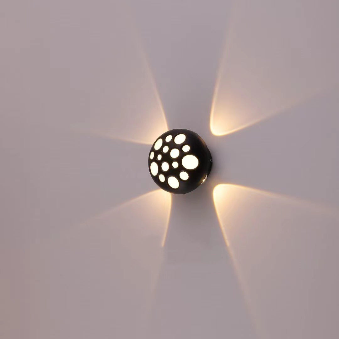 Aluminum Round Bubble Patio Outdoor Light