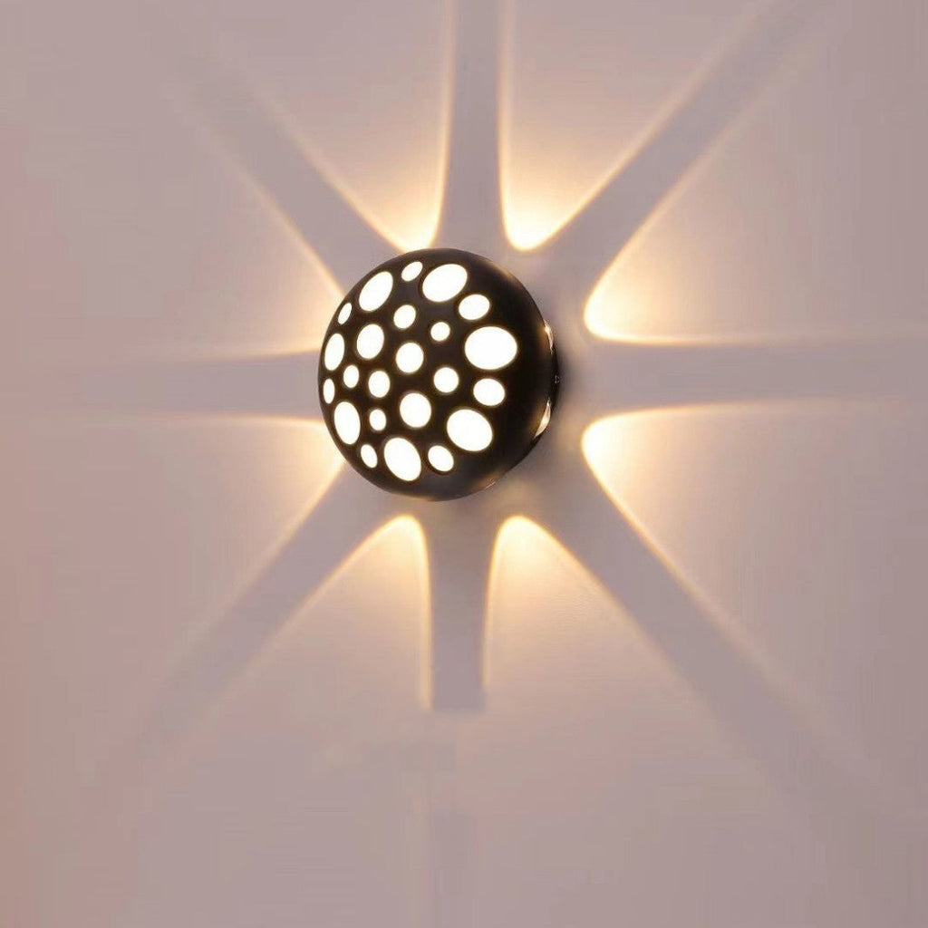 Aluminum Round Bubble Patio Outdoor Light