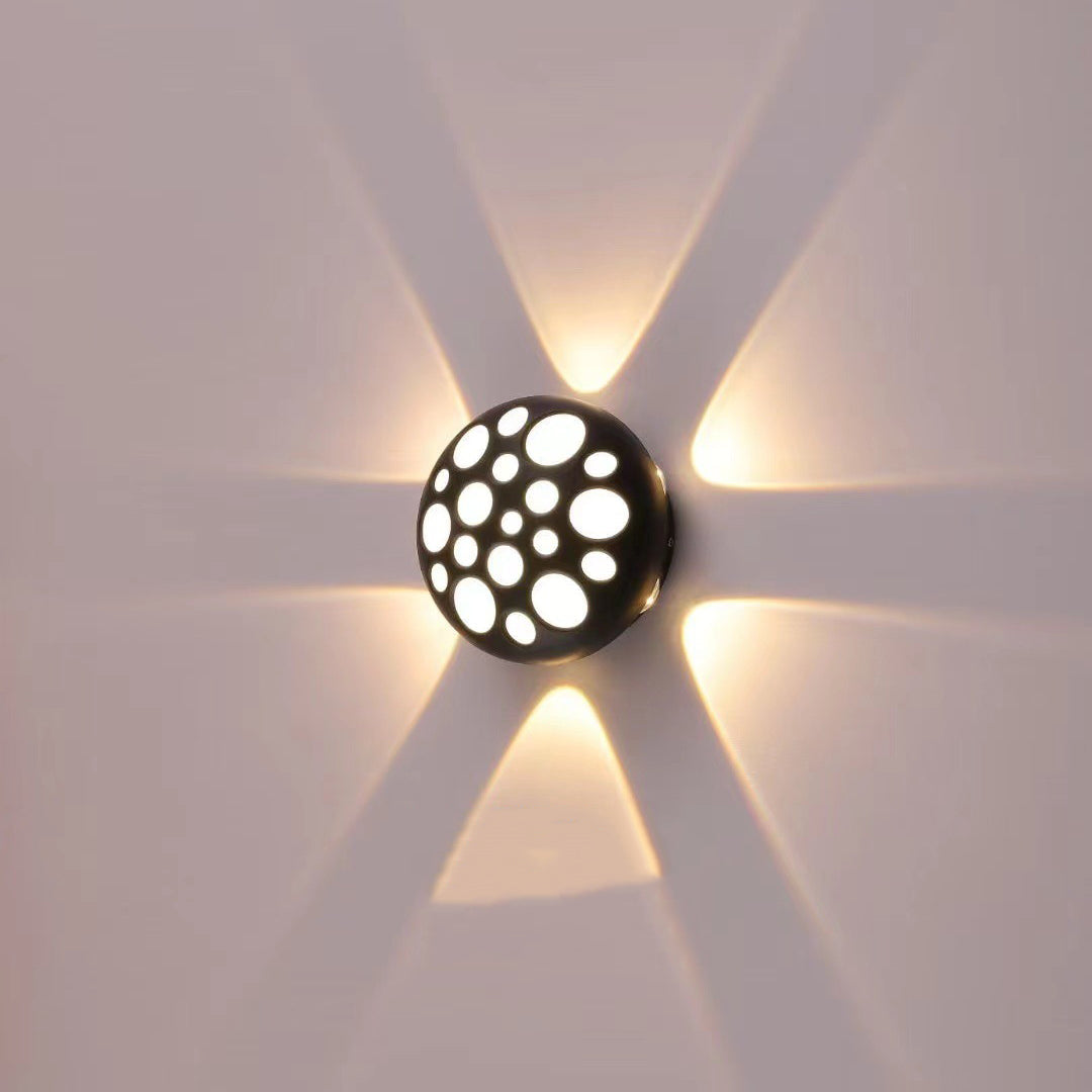 Aluminum Round Bubble Patio Outdoor Light