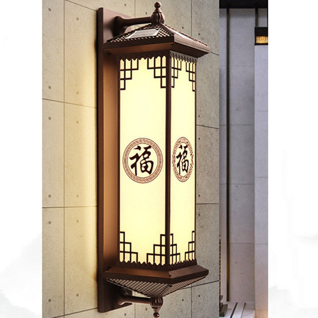 ABS Aluminum Glass Rectangular Outdoor Light