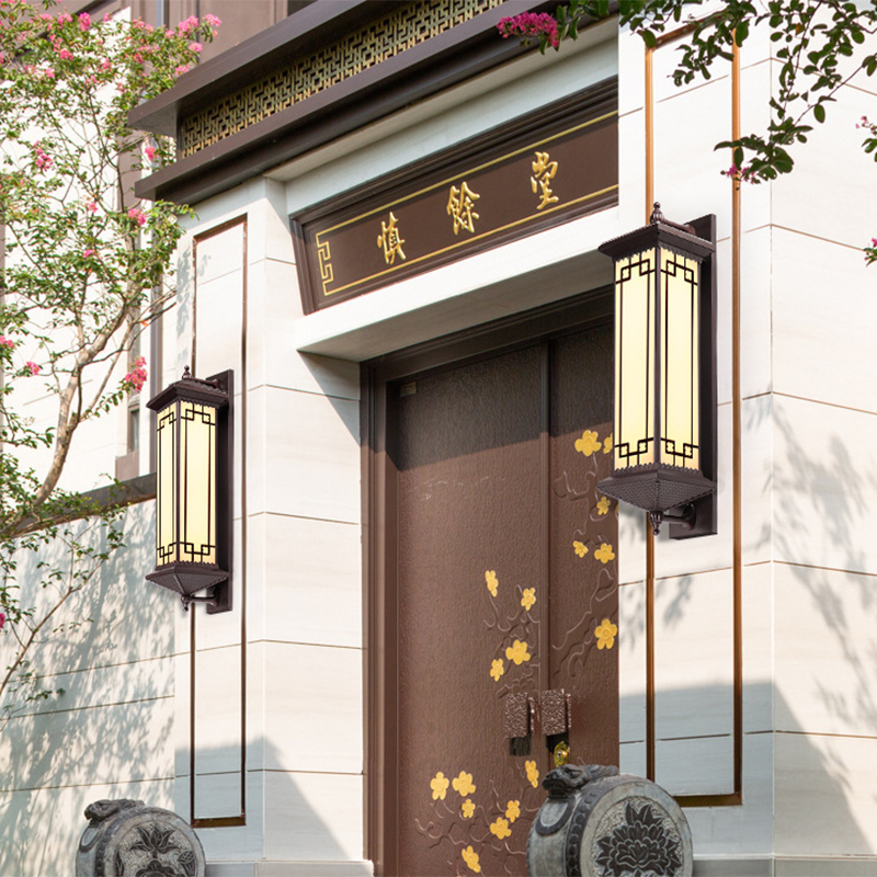 ABS Aluminum Glass Rectangular Outdoor Light