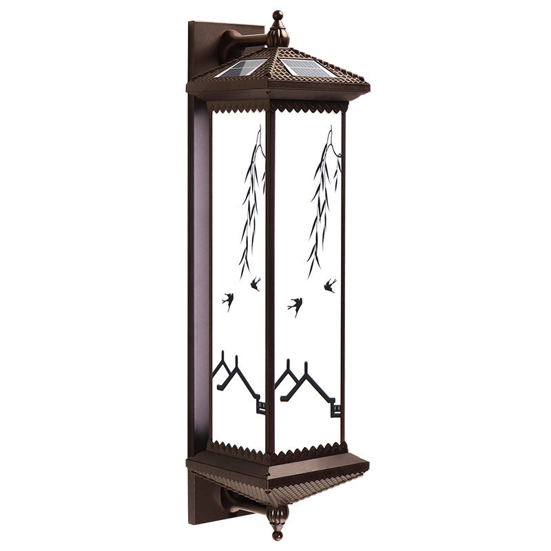 ABS Aluminum Glass Rectangular Outdoor Light