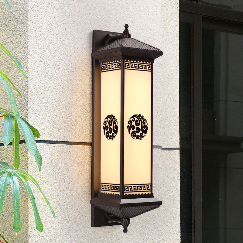 ABS Aluminum Glass Rectangular Outdoor Light
