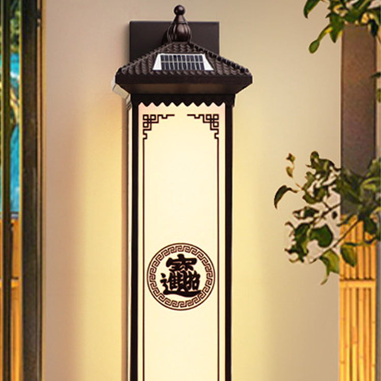 ABS Aluminum Glass Rectangular Outdoor Light