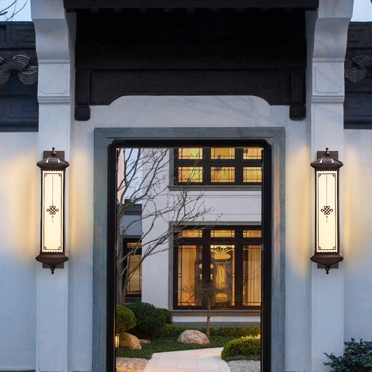 ABS Aluminum Glass Rectangular Outdoor Light