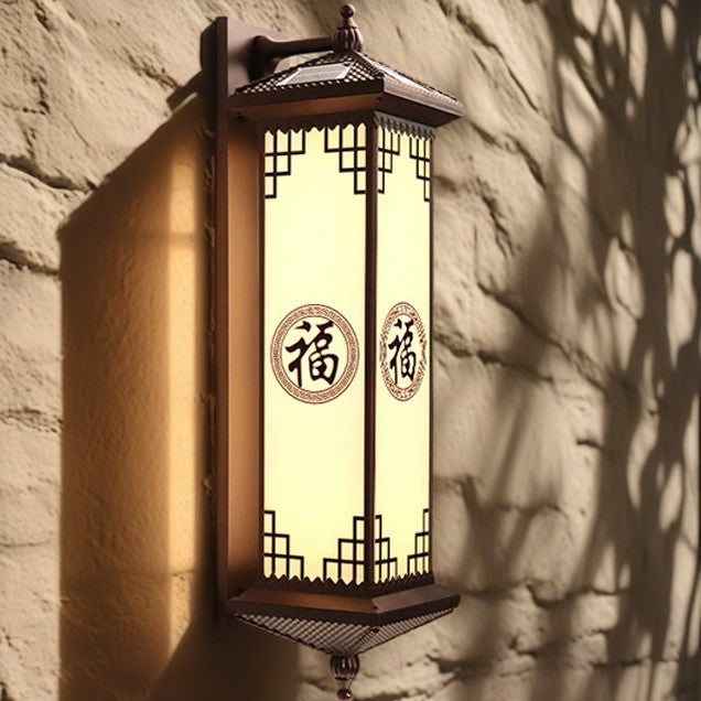 ABS Aluminum Glass Rectangular Outdoor Light