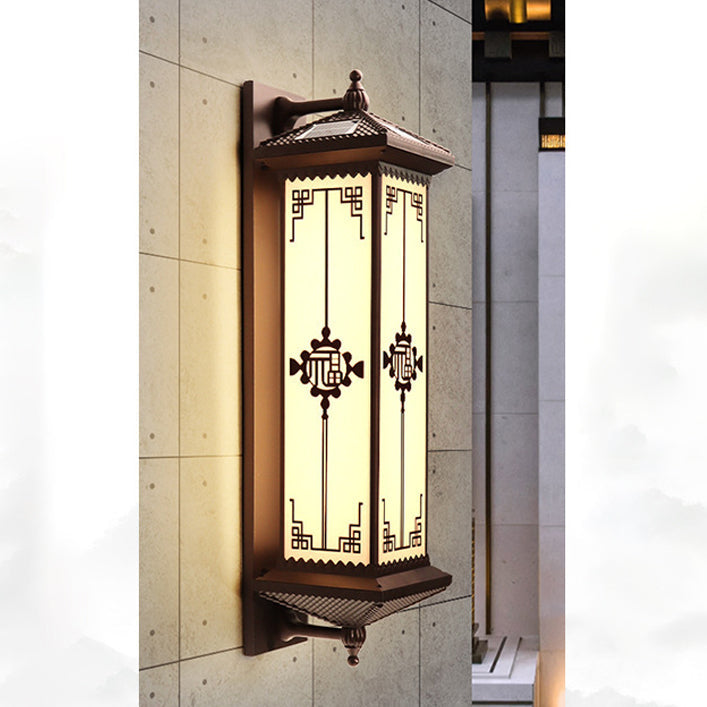 ABS Aluminum Glass Rectangular Outdoor Light