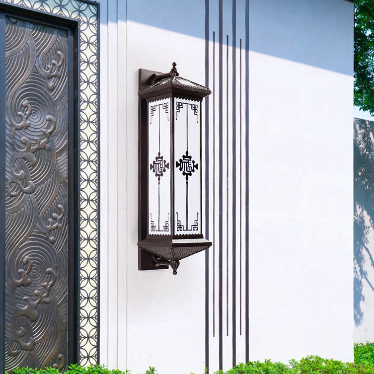 ABS Aluminum Glass Rectangular Outdoor Light