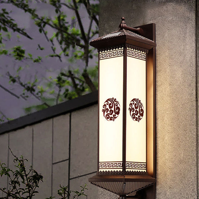 ABS Aluminum Glass Rectangular Outdoor Light