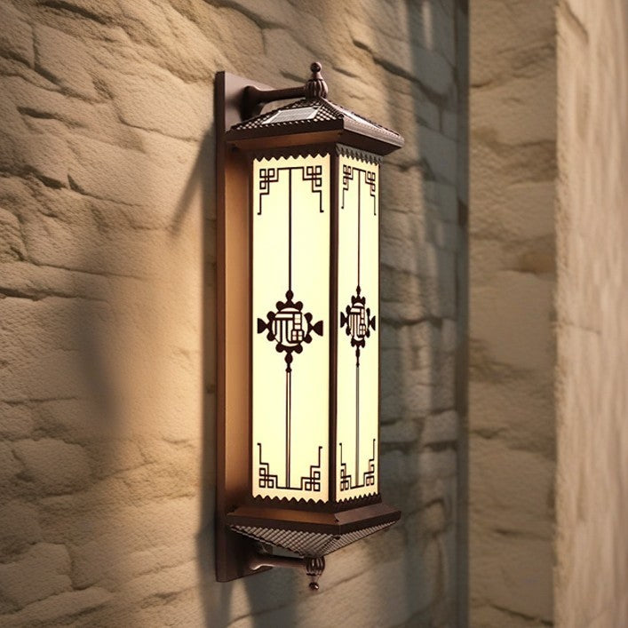 ABS Aluminum Glass Rectangular Outdoor Light