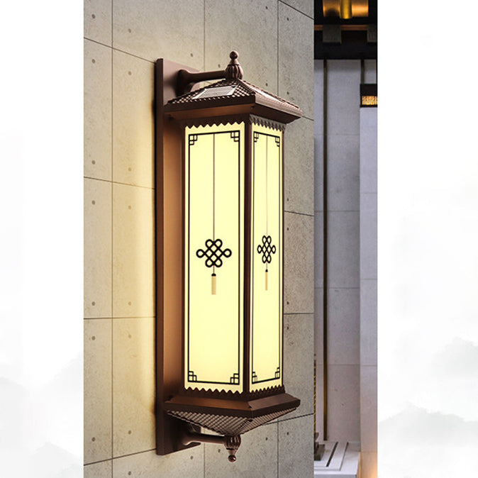 ABS Aluminum Glass Rectangular Outdoor Light