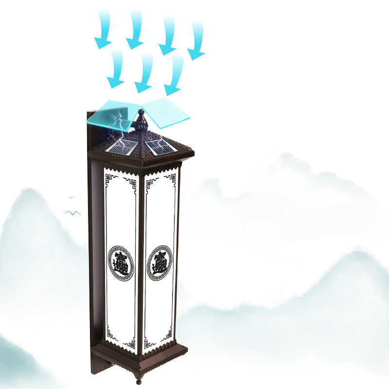 ABS Aluminum Glass Rectangular Outdoor Light