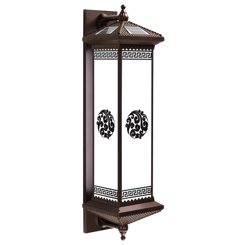 ABS Aluminum Glass Rectangular Outdoor Light