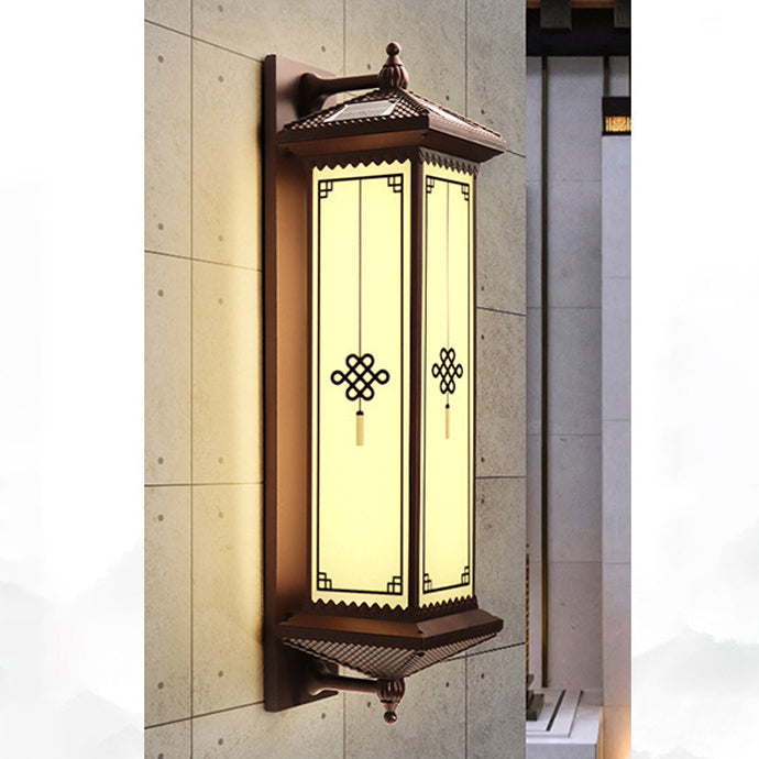 ABS Aluminum Glass Rectangular Outdoor Light