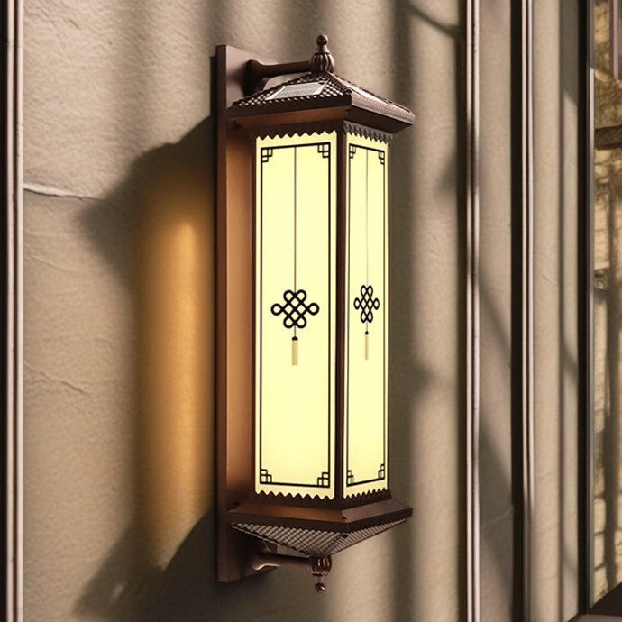 ABS Aluminum Glass Rectangular Outdoor Light
