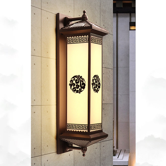 ABS Aluminum Glass Rectangular Outdoor Light