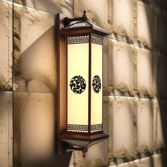 ABS Aluminum Glass Rectangular Outdoor Light
