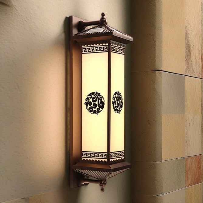 ABS Aluminum Glass Rectangular Outdoor Light