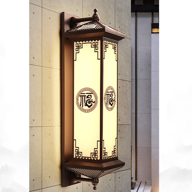 ABS Aluminum Glass Rectangular Outdoor Light