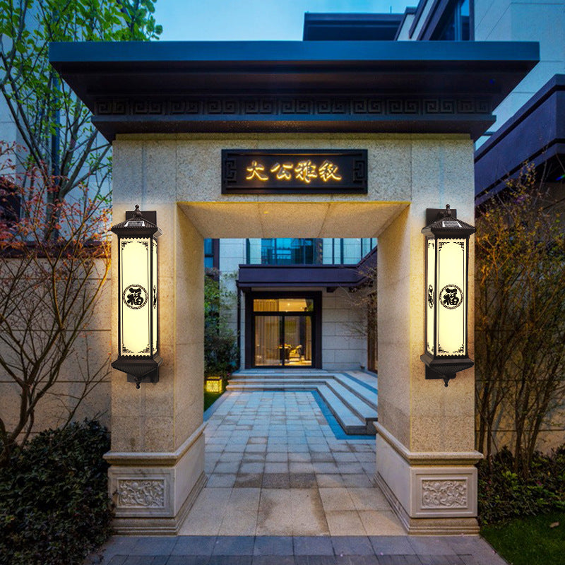 ABS Aluminum Glass Rectangular Outdoor Light