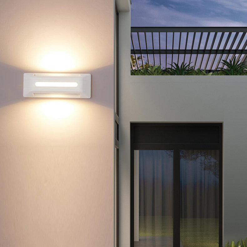 Aluminum Rectangular Stripe Patio Outdoor Light