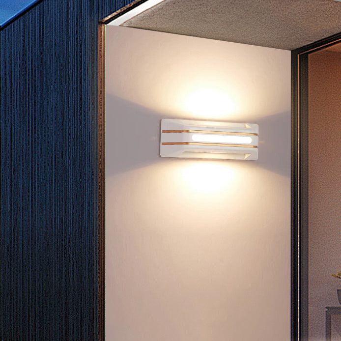 Aluminum Rectangular Stripe Patio Outdoor Light