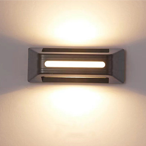Aluminum Rectangular Stripe Patio Outdoor Light