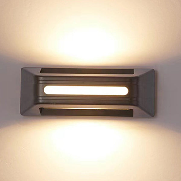 Aluminum Rectangular Stripe Patio Outdoor Light