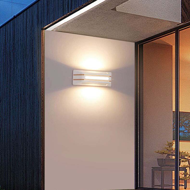 Aluminum Rectangular Stripe Patio Outdoor Light