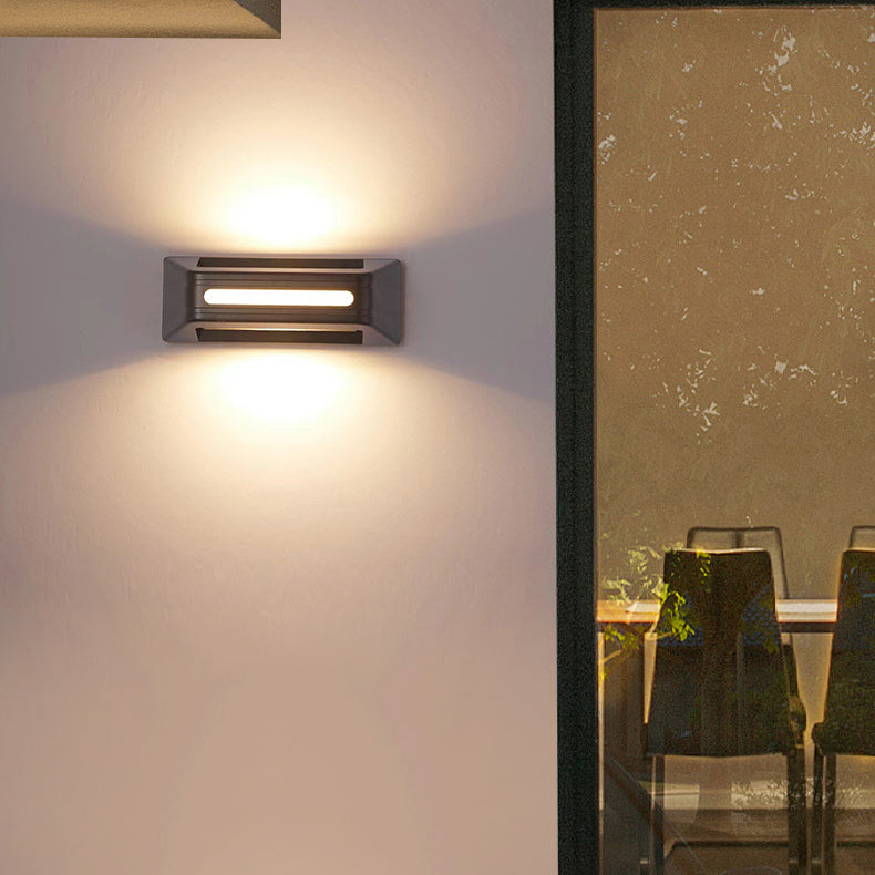 Aluminum Rectangular Stripe Patio Outdoor Light